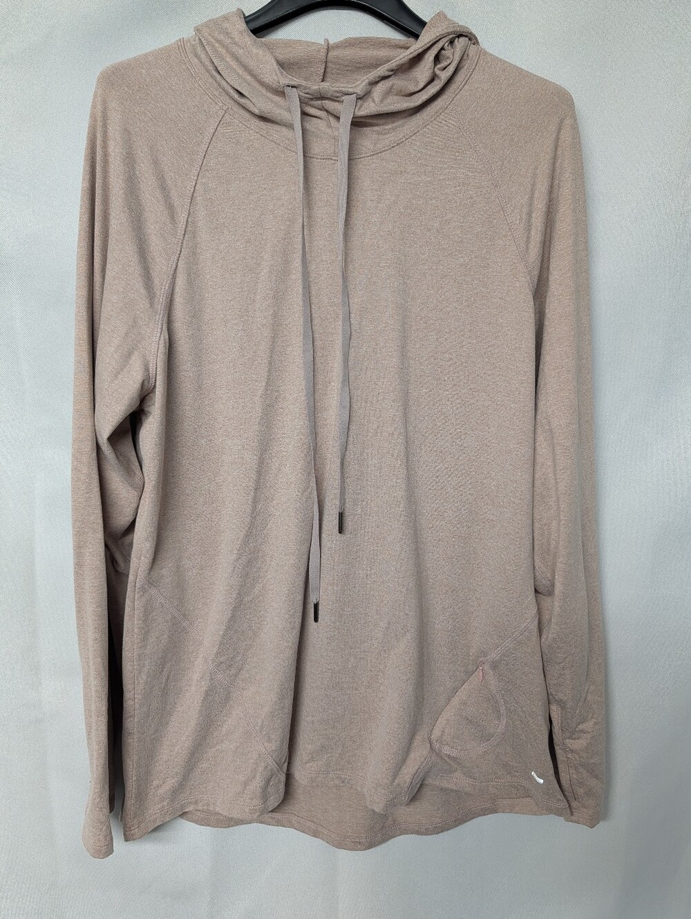Marika Light Taupe Pink Hooded Long-Sleeve Pullover Size XXL NWOT